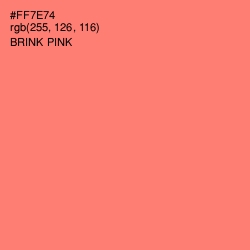 #FF7E74 - Brink Pink Color Image